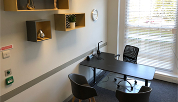 Inside The Ordnance Suite - Interview Room and office at Director General's House, Southampton