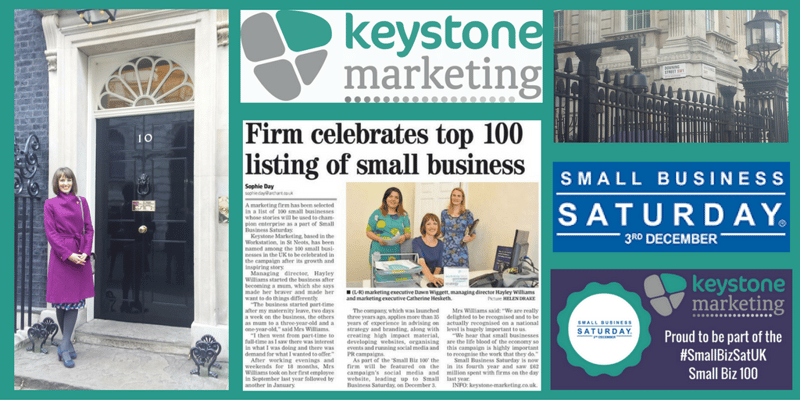 St Neots Business Celebrates ‘Small Biz 100’ Place with Trip to Downing Street