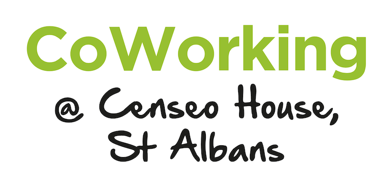 Co-working desks at Censeo House, St Albans