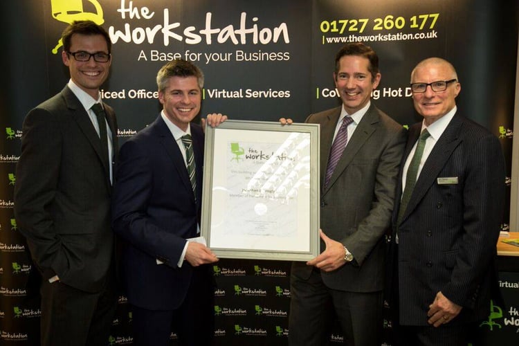 At the official opening of The Workstation St Neots